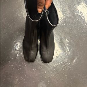 Stradivarius Black Ankle Boots